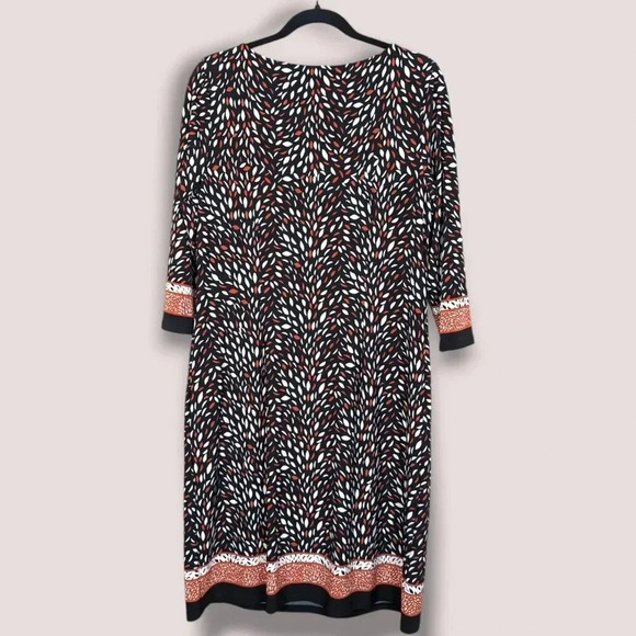 Nine West 3/4 Sleeve Patterned Dress - Picture 5 of 6